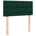 Pat box spring cu saltea, verde închis, 90x190 cm, catifea - WALTI WALTI