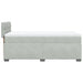 Pat box spring cu saltea, gri deschis, 90x190 cm, catifea - WALTI WALTI