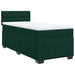 Pat box spring cu saltea, verde închis, 90x190 cm, catifea - WALTI WALTI