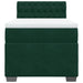 Pat box spring cu saltea, verde închis, 90x190 cm, catifea - WALTI WALTI