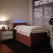 Pat box spring cu saltea, roz, 90x190 cm, catifea - WALTI WALTI