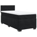 Pat box spring cu saltea, negru, 90x190 cm, catifea - WALTI WALTI