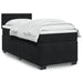 Pat box spring cu saltea, negru, 90x190 cm, catifea - WALTI WALTI