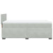 Pat box spring cu saltea, gri deschis, 90x200 cm, catifea - WALTI WALTI