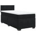 Pat box spring cu saltea, negru, 90x200 cm, catifea - WALTI WALTI