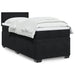 Pat box spring cu saltea, negru, 90x200 cm, catifea - WALTI WALTI