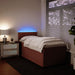 Pat box spring cu saltea, roz, 90x200 cm, catifea - WALTI WALTI