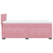 Pat box spring cu saltea, roz, 90x200 cm, catifea - WALTI WALTI