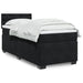 Pat box spring cu saltea, negru, 90x200 cm, catifea - WALTI WALTI