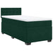 Pat box spring cu saltea, verde închis, 90x200 cm, catifea - WALTI WALTI