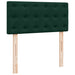Pat box spring cu saltea, verde închis, 90x200 cm, catifea - WALTI WALTI