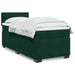 Pat box spring cu saltea, verde închis, 90x200 cm, catifea - WALTI WALTI