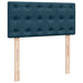 Pat box spring cu saltea, albastru, 90x200 cm, catifea - WALTI WALTI