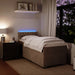 Pat box spring cu saltea, gri deschis, 90x200 cm, catifea - WALTI WALTI