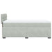 Pat box spring cu saltea, gri deschis, 90x200 cm, catifea - WALTI WALTI