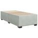 Pat box spring cu saltea, gri deschis, 90x200 cm, catifea - WALTI WALTI