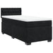 Pat box spring cu saltea, negru, 90x200 cm, catifea - WALTI WALTI