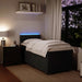 Pat box spring cu saltea, negru, 90x200 cm, catifea - WALTI WALTI