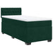 Pat box spring cu saltea, verde închis, 90x200 cm, catifea - WALTI WALTI