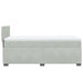 Pat box spring cu saltea, gri deschis, 90x200 cm, catifea - WALTI WALTI