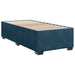 Pat box spring cu saltea, albastru, 100x200 cm, catifea - WALTI WALTI