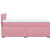 Pat box spring cu saltea, roz, 100x200 cm, catifea - WALTI WALTI