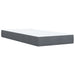 Pat box spring cu saltea, gri închis, 100x200 cm, catifea - WALTI WALTI