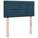 Pat box spring cu saltea, albastru, 100x200 cm, catifea - WALTI WALTI
