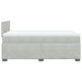 Pat box spring cu saltea, gri deschis, 120x190 cm, catifea - WALTI WALTI