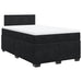 Pat box spring cu saltea, negru, 120x190 cm, catifea - WALTI WALTI