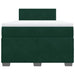 Pat box spring cu saltea, verde închis, 120x190 cm, catifea - WALTI WALTI