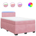 Pat box spring cu saltea, negru, 120x190 cm, catifea - WALTI WALTI