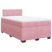 Pat box spring cu saltea, negru, 120x190 cm, catifea - WALTI WALTI