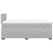 Pat box spring cu saltea, gri deschis, 120x190 cm, catifea - WALTI WALTI