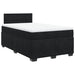 Pat box spring cu saltea, negru, 120x190 cm, catifea - WALTI WALTI