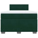 Pat box spring cu saltea, verde închis, 120x190 cm, catifea - WALTI WALTI