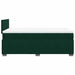 Pat box spring cu saltea, verde închis, 120x190 cm, catifea - WALTI WALTI
