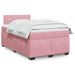 Pat box spring cu saltea, negru, 120x190 cm, catifea - WALTI WALTI