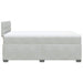 Pat box spring cu saltea, gri deschis, 120x190 cm, catifea - WALTI WALTI