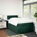 Pat box spring cu saltea, verde închis, 120x190 cm, catifea - WALTI WALTI