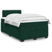 Pat box spring cu saltea, verde închis, 120x190 cm, catifea - WALTI WALTI