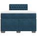 Pat box spring cu saltea, albastru, 120x190 cm, catifea - WALTI WALTI