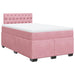 Pat box spring cu saltea, negru, 120x190 cm, catifea - WALTI WALTI