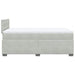 Pat box spring cu saltea, gri deschis, 120x190 cm, catifea - WALTI WALTI