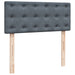 Pat box spring cu saltea, gri închis, 120x190 cm, catifea - WALTI WALTI