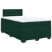 Pat box spring cu saltea, verde închis, 120x190 cm, catifea - WALTI WALTI