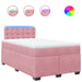 Pat box spring cu saltea, negru, 120x190 cm, catifea - WALTI WALTI