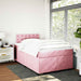 Pat box spring cu saltea, negru, 120x190 cm, catifea - WALTI WALTI