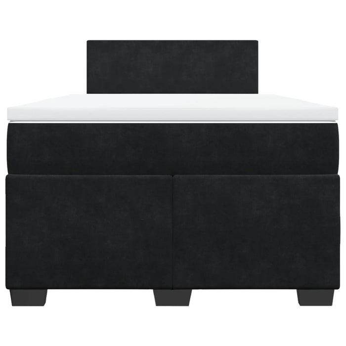 Pat box spring cu saltea, negru, 120x200 cm, catifea - WALTI WALTI
