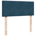 Pat box spring cu saltea, albastru, 120x200 cm, catifea - WALTI WALTI